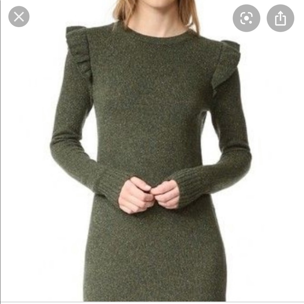 Club Monaco Knit Ruffle Dress - Picture 2 of 4